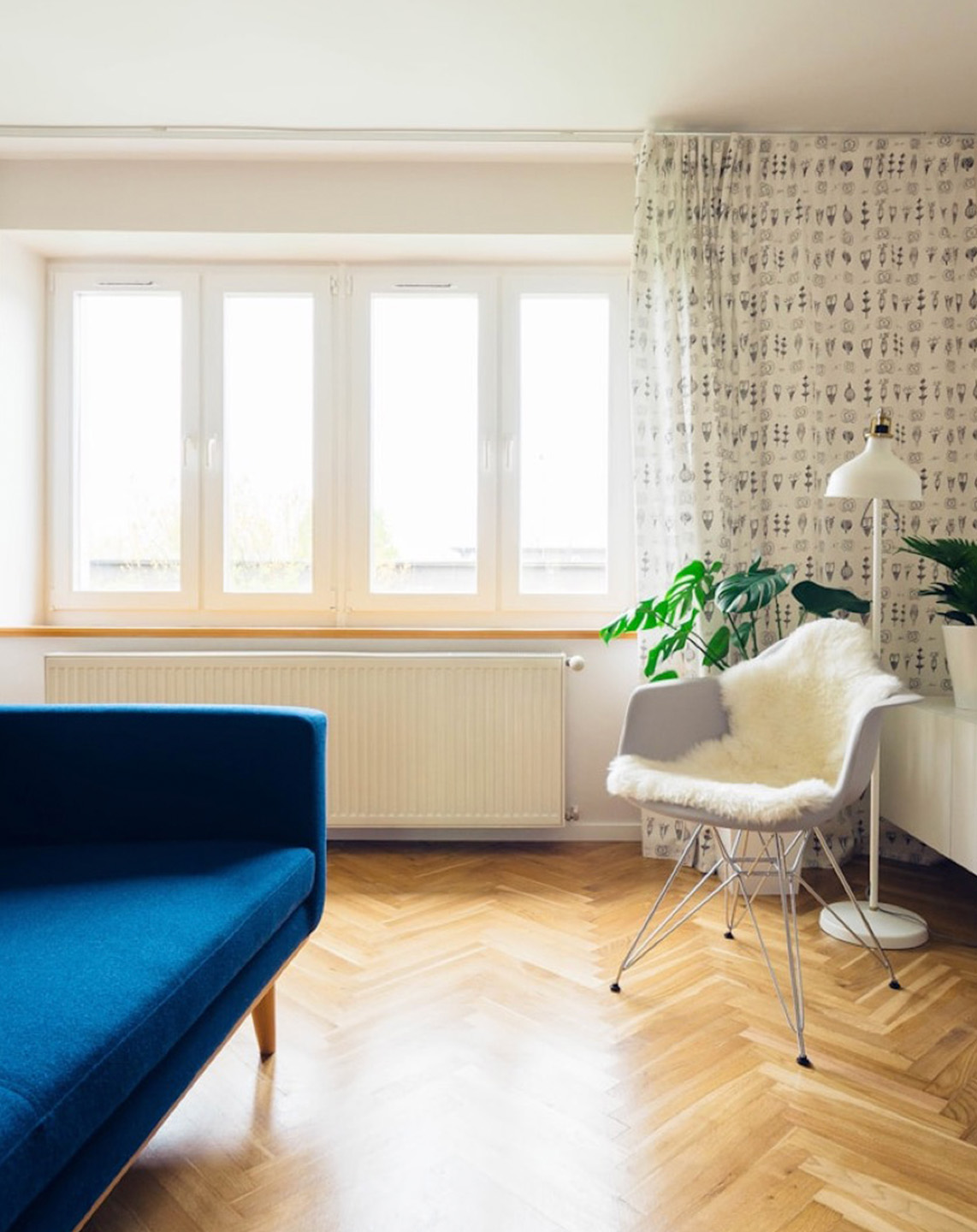 installed hardwood flooring in home