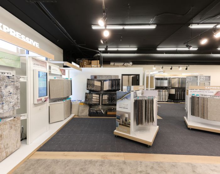 carpet display at Carpeteria Carpet One's Miramar Road San Diego Showroom