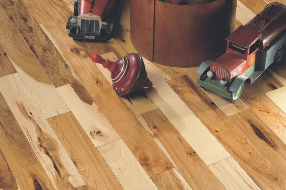 high variation hickory wood flooring